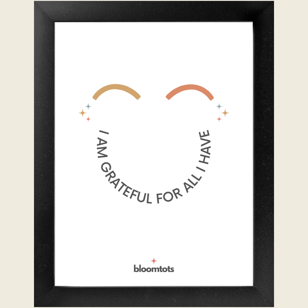 I Am Grateful For All I Have - Kids Framed Art