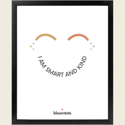 I Am Smart And Kind - Kids Framed Art