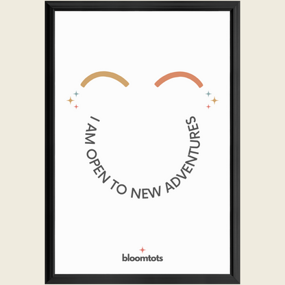 I Am Open To New Adventures - Kids Framed Art