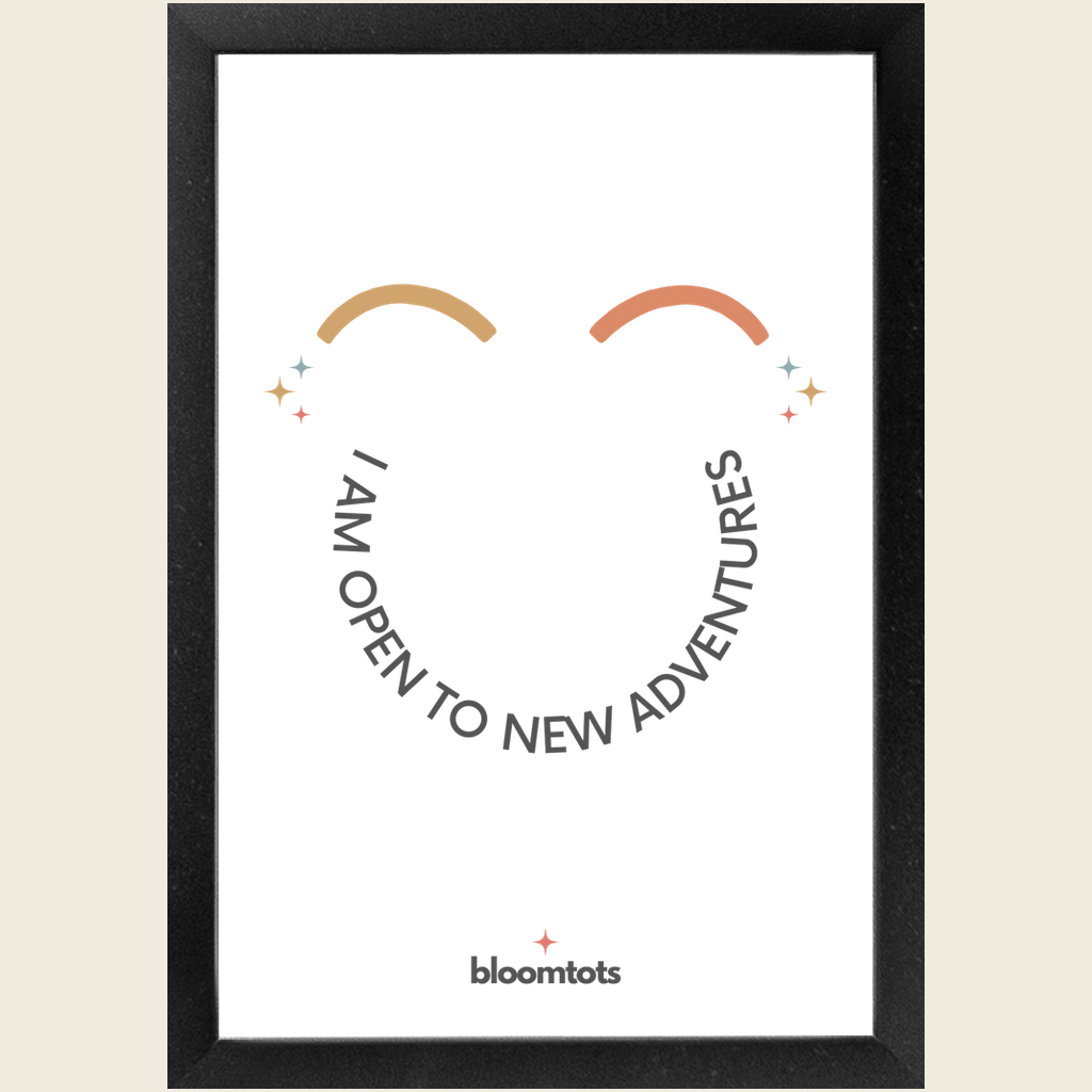 I Am Open To New Adventures - Kids Framed Art