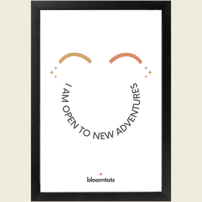 I Am Open To New Adventures - Kids Framed Art