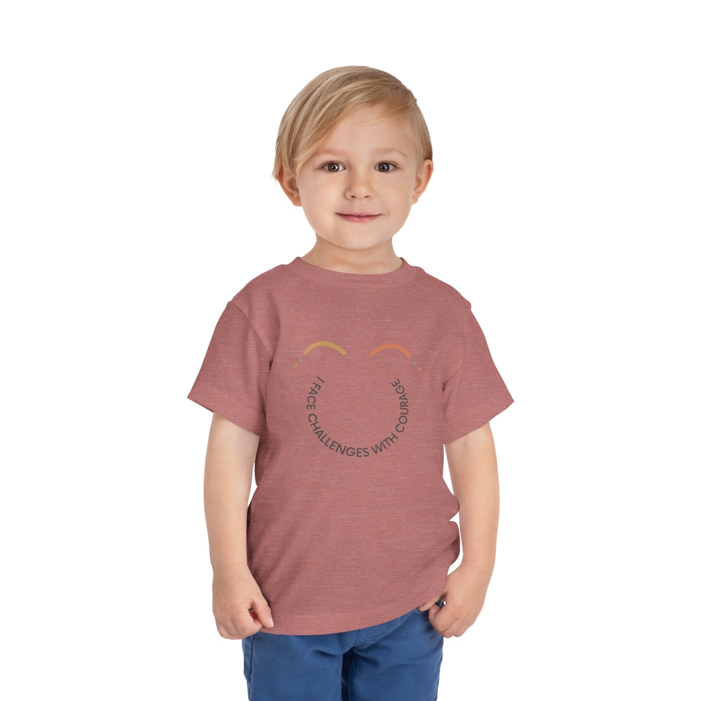 I Face Challenges With Courage - Kids T-Shirt