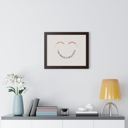 I Am Brave And Beautiful - Kids Framed Art