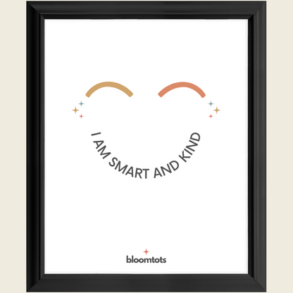 I Am Smart And Kind - Kids Framed Art