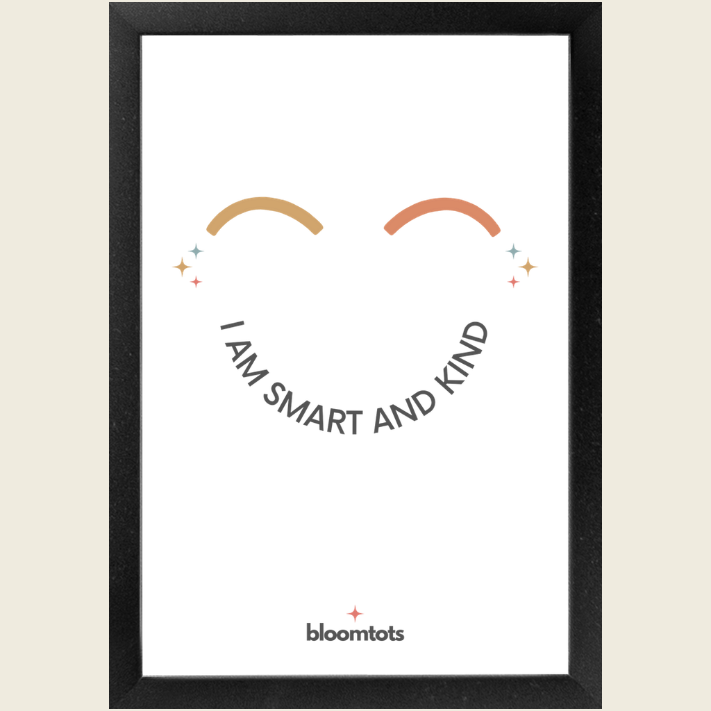 I Am Smart And Kind - Kids Framed Art