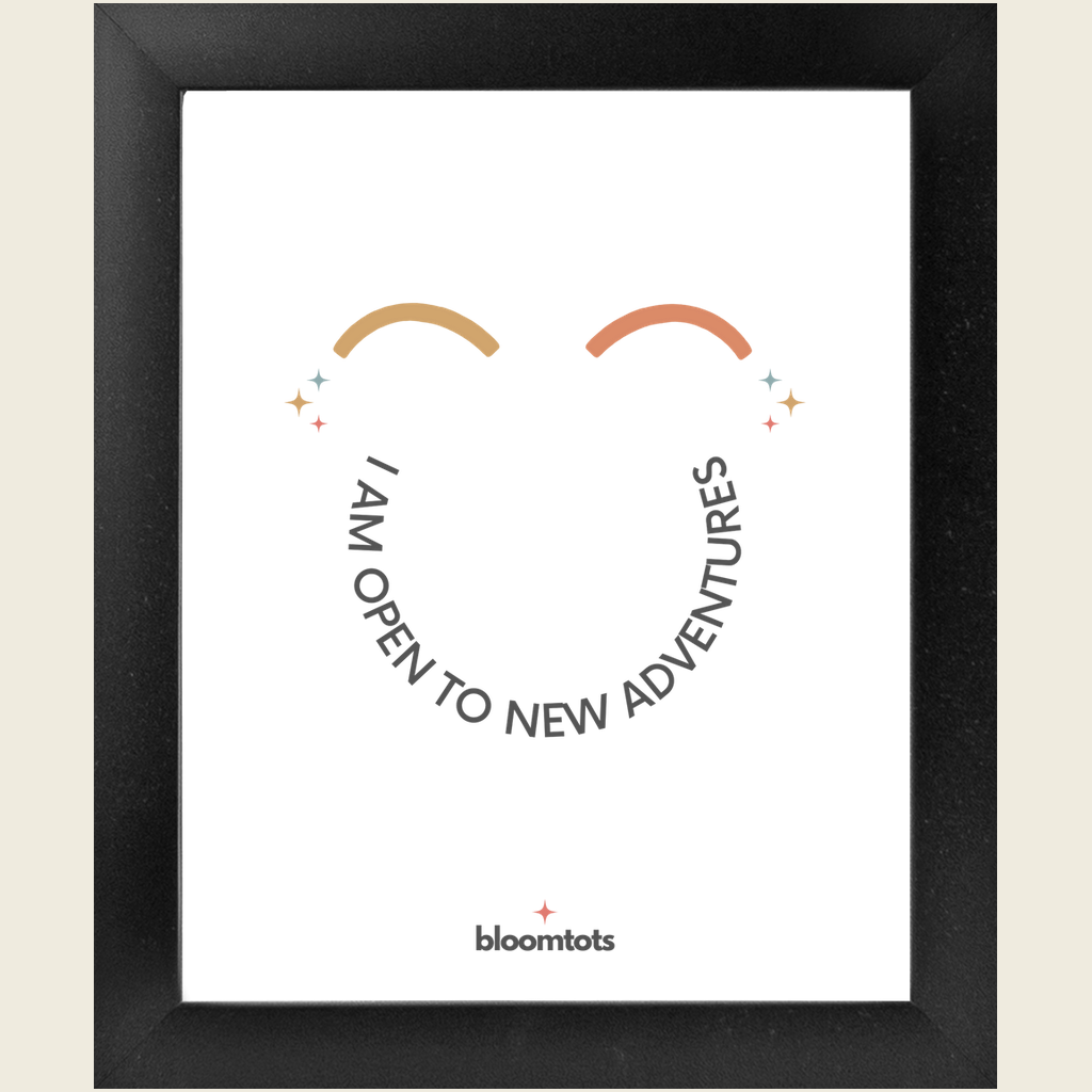 I Am Open To New Adventures - Kids Framed Art