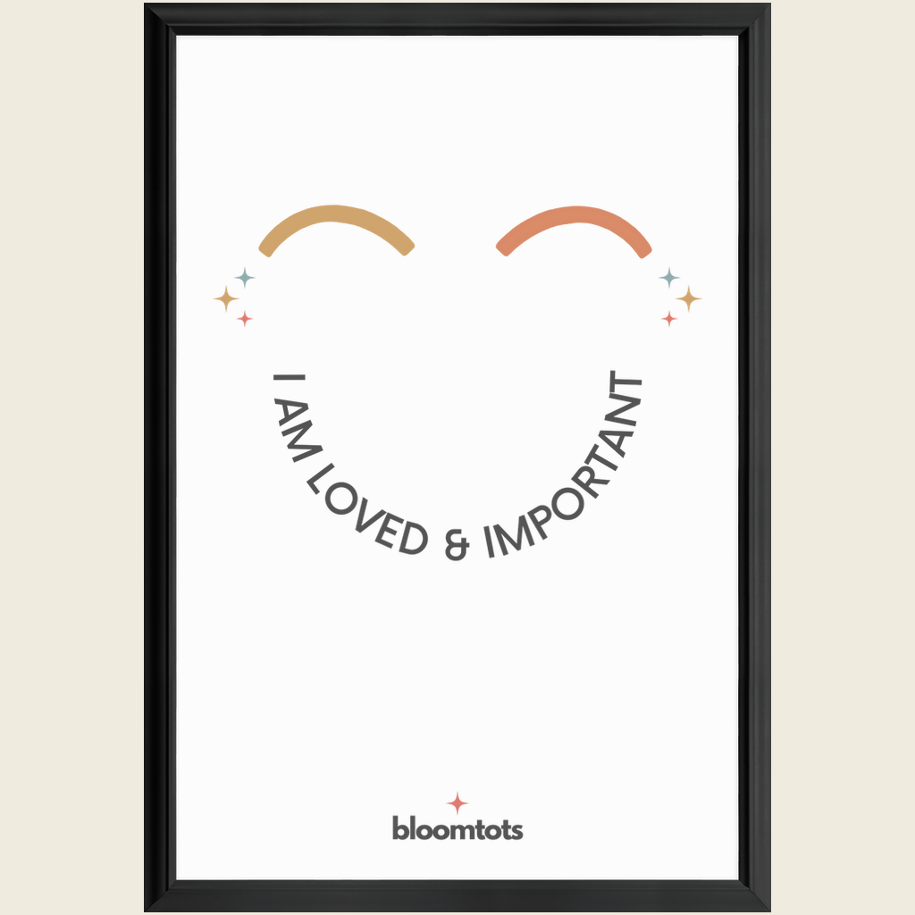 I Am Loved & Important - Kids Framed Art