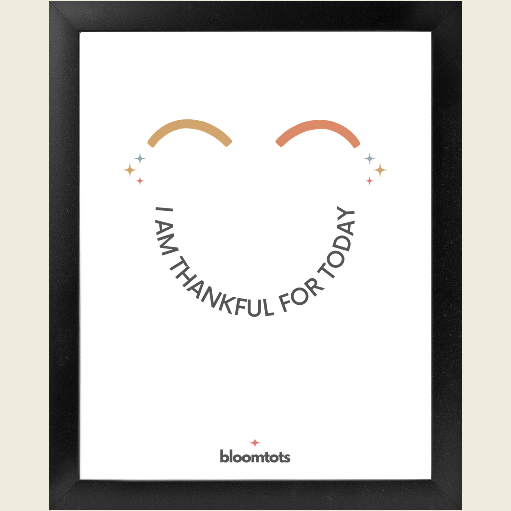 I Am Thankful For Today - Kids Framed Art