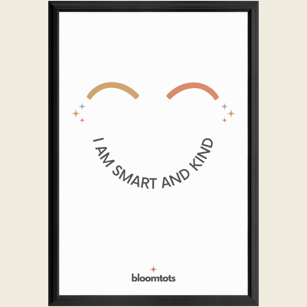 I Am Smart And Kind - Kids Framed Art