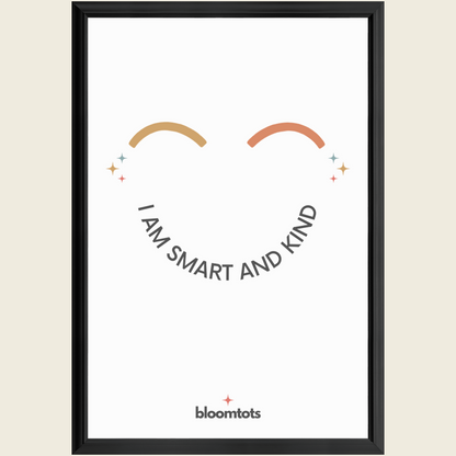 I Am Smart And Kind - Kids Framed Art