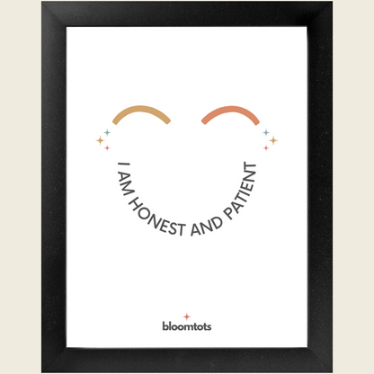 I Am Honest And Patient - Kids Framed Art