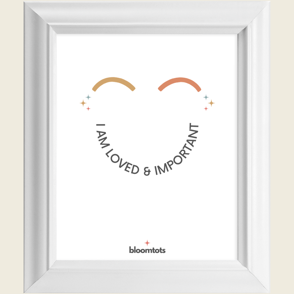 I Am Loved & Important - Kids Framed Art