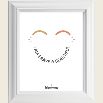 I Am Brave & Beautiful - Kids Framed Art