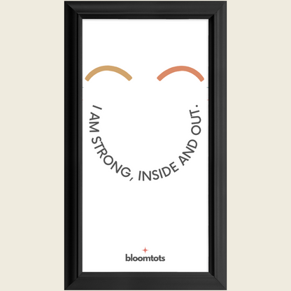 I Am Strong, Inside And Out - Kids Framed Art