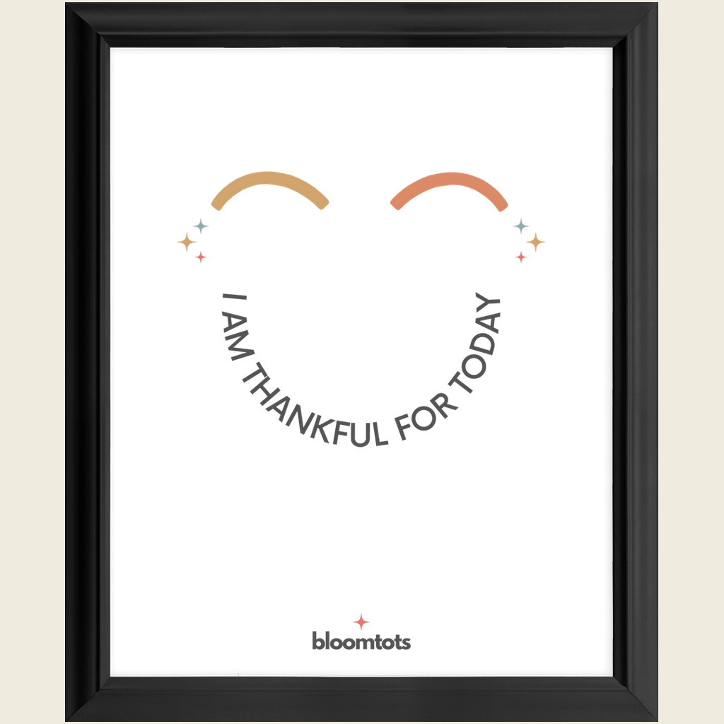 I Am Thankful For Today - Kids Framed Art