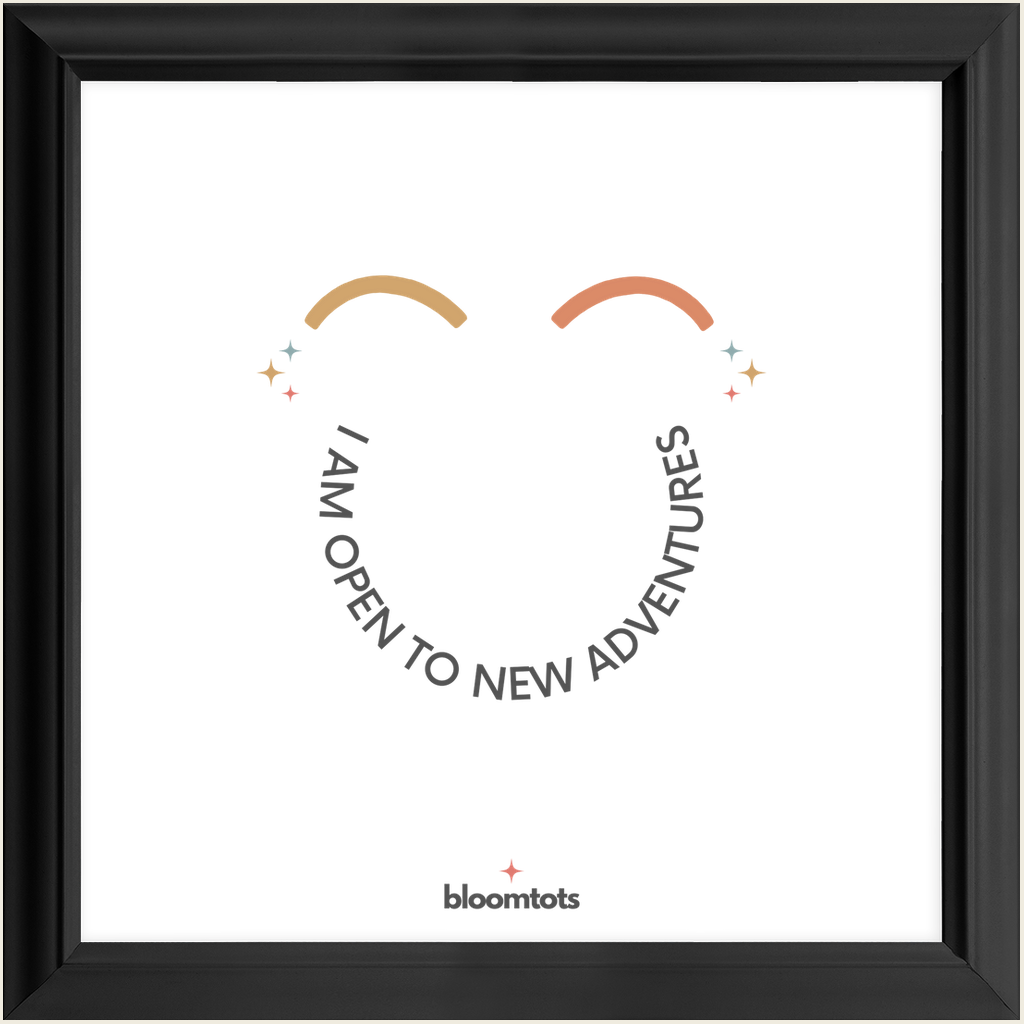 I Am Open To New Adventures - Kids Framed Art