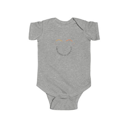 I Am worthy Of Love & Joy - Baby Onesie