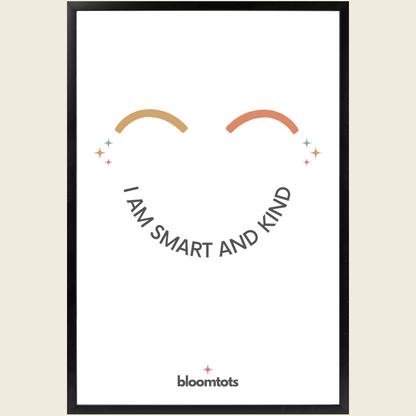 I Am Smart And Kind - Kids Framed Art