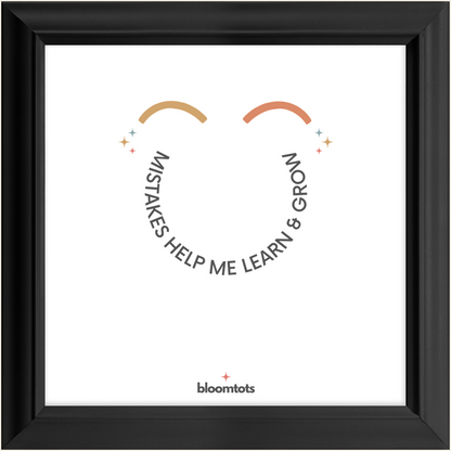 Mistakes Help Me Learn & Grow - Kids Framed Art