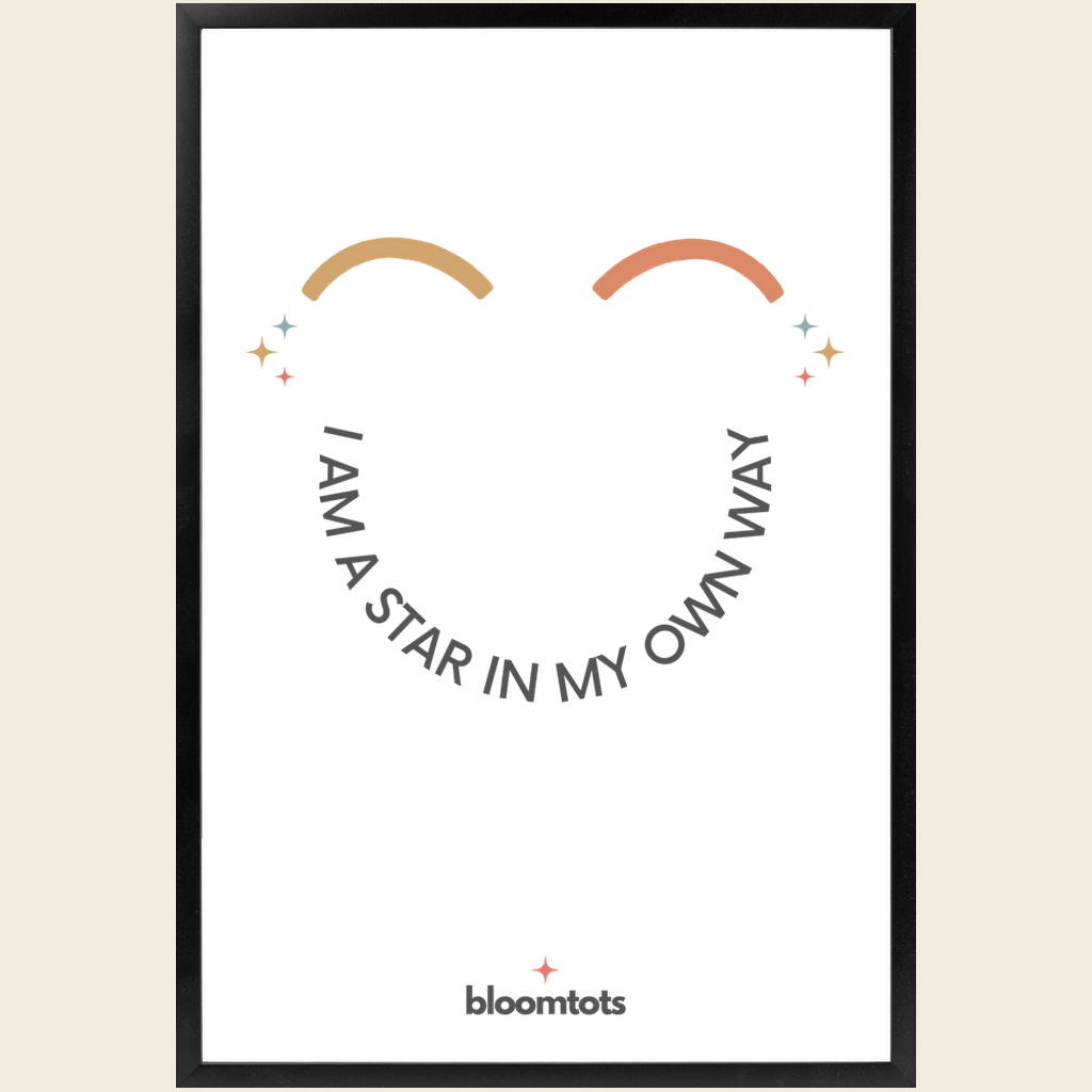 I Am A Star In My Own Way - Kids Framed Art