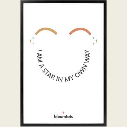 I Am A Star In My Own Way - Kids Framed Art