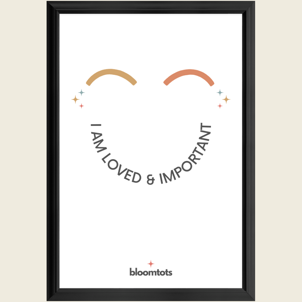 I Am Loved & Important - Kids Framed Art