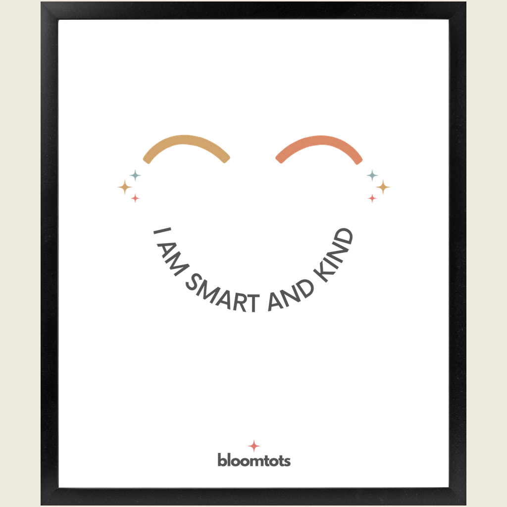 I Am Smart And Kind - Kids Framed Art