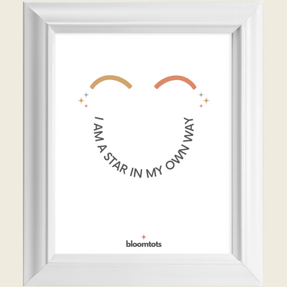 I Am A Star In My Own Way - Kids Framed Art