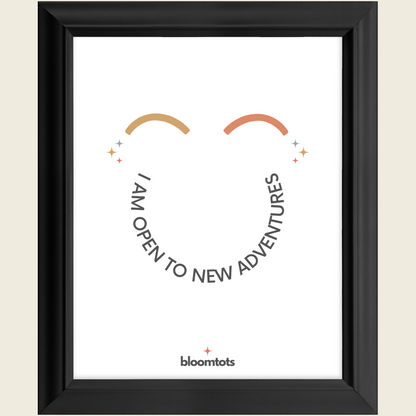 I Am Open To New Adventures - Kids Framed Art