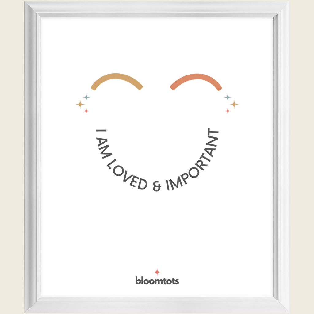 I Am Loved & Important - Kids Framed Art