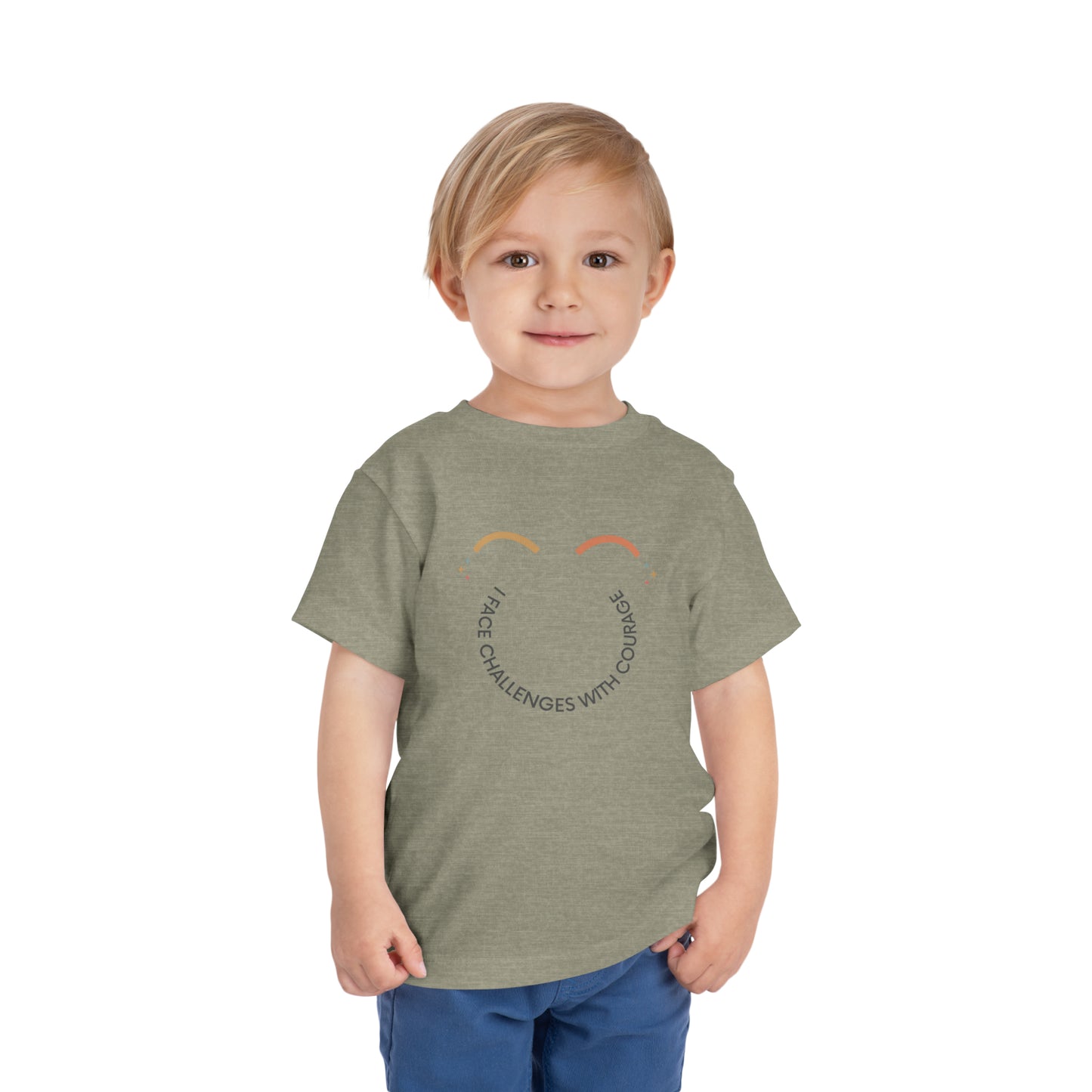 I Face Challenges With Courage - Kids T-Shirt