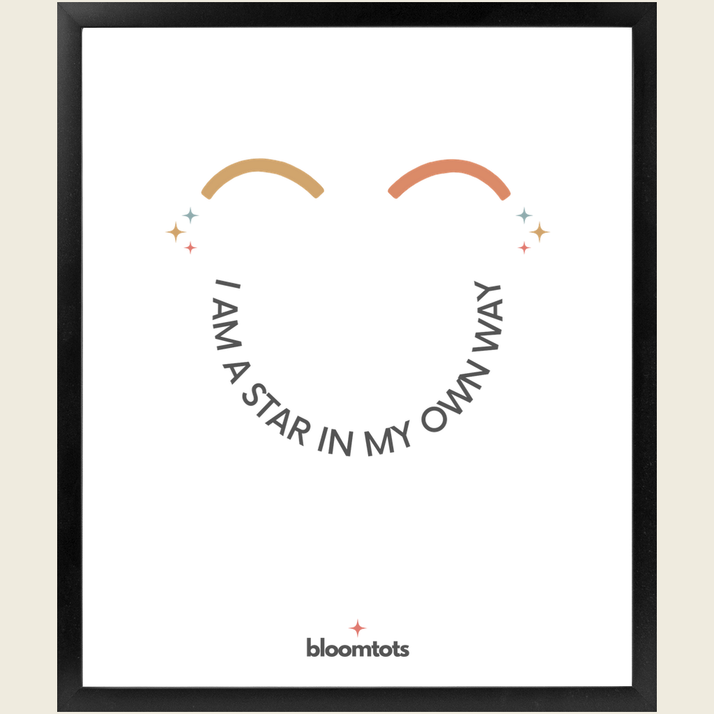 I Am A Star In My Own Way - Kids Framed Art