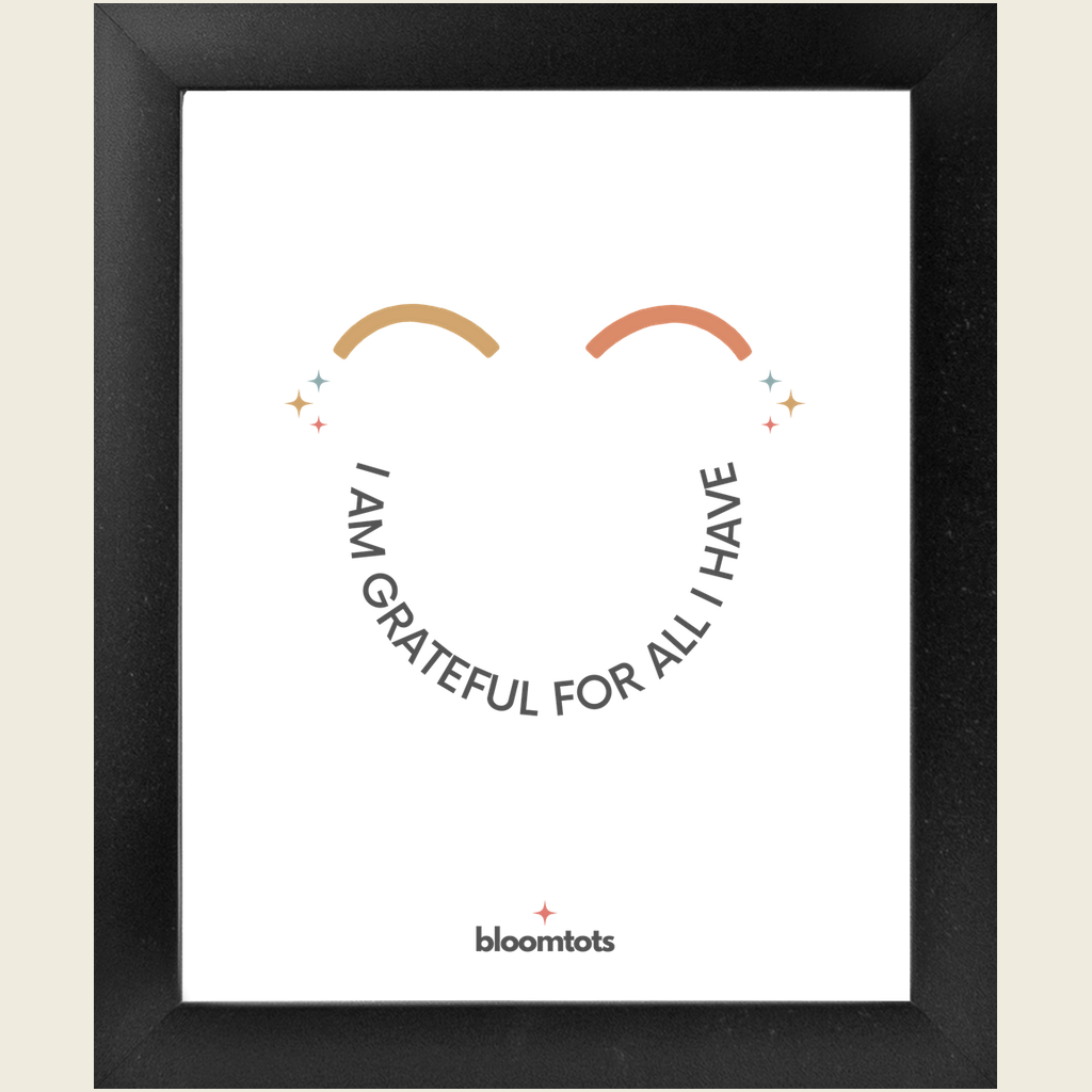 I Am Grateful For All I Have - Kids Framed Art