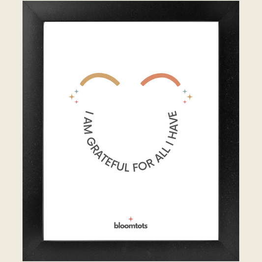 I Am Grateful For All I Have - Kids Framed Art