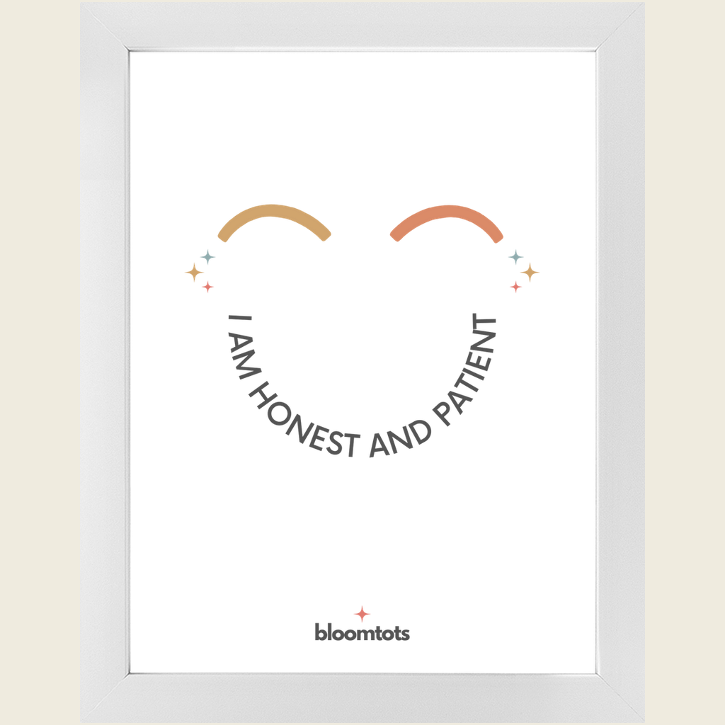 I Am Honest And Patient - Kids Framed Art