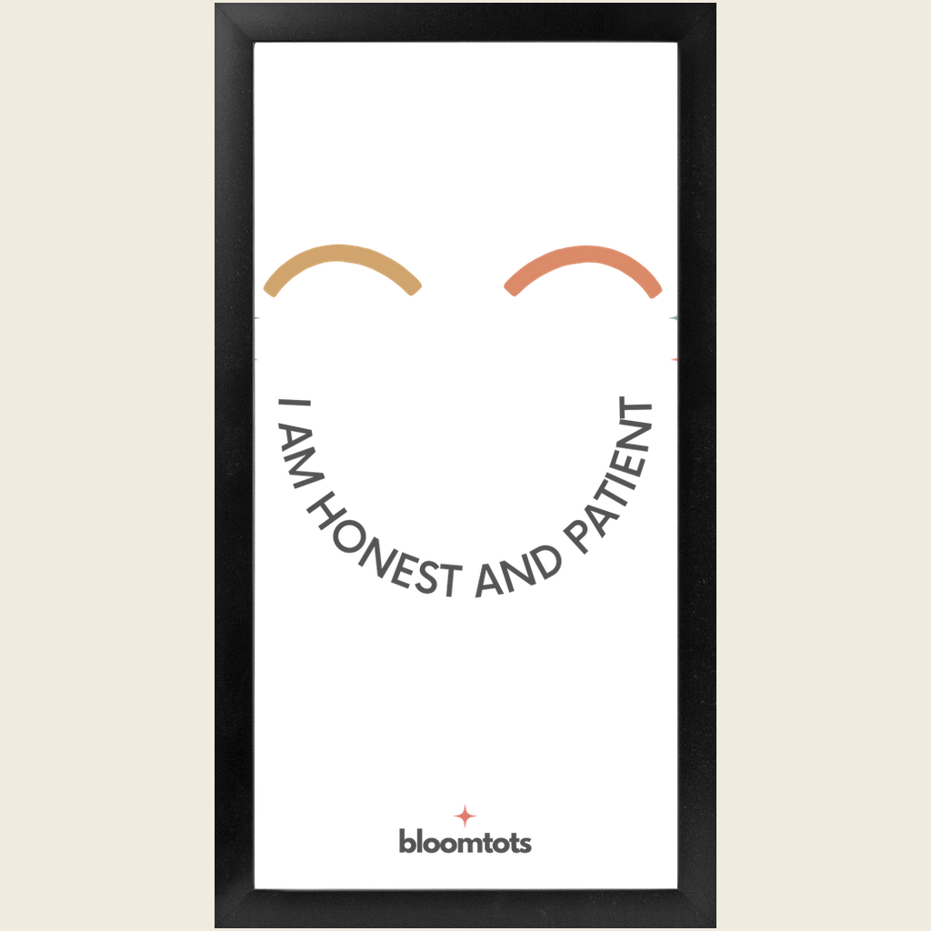 I Am Honest And Patient - Kids Framed Art