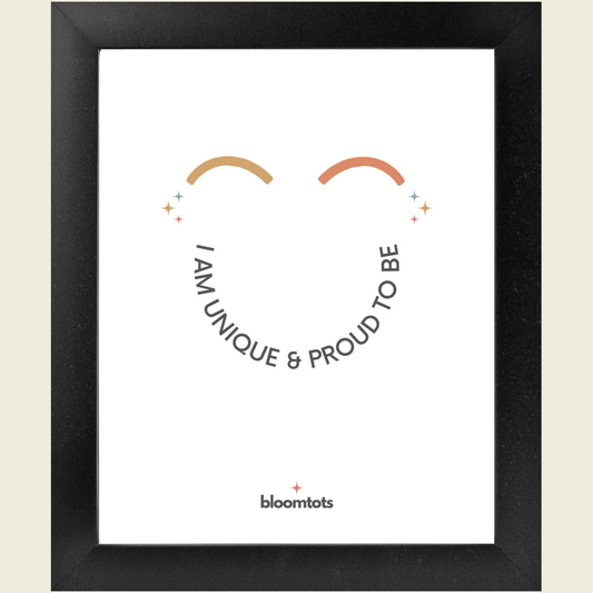 I Am Unique & Proud To Be - Kids Framed Art