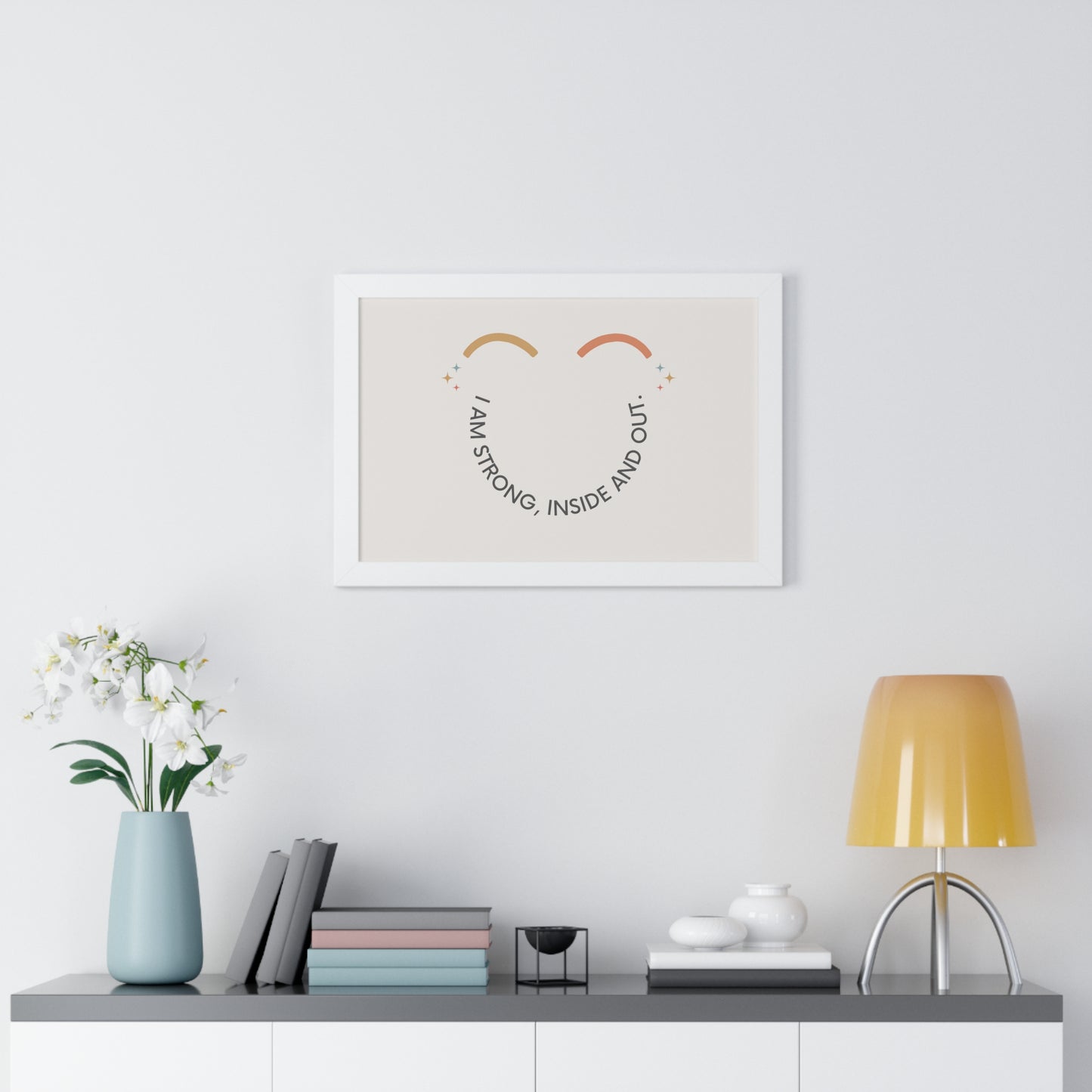 I Am Strong Inside And Out - Kids Framed Art