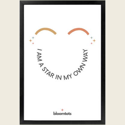 I Am A Star In My Own Way - Kids Framed Art