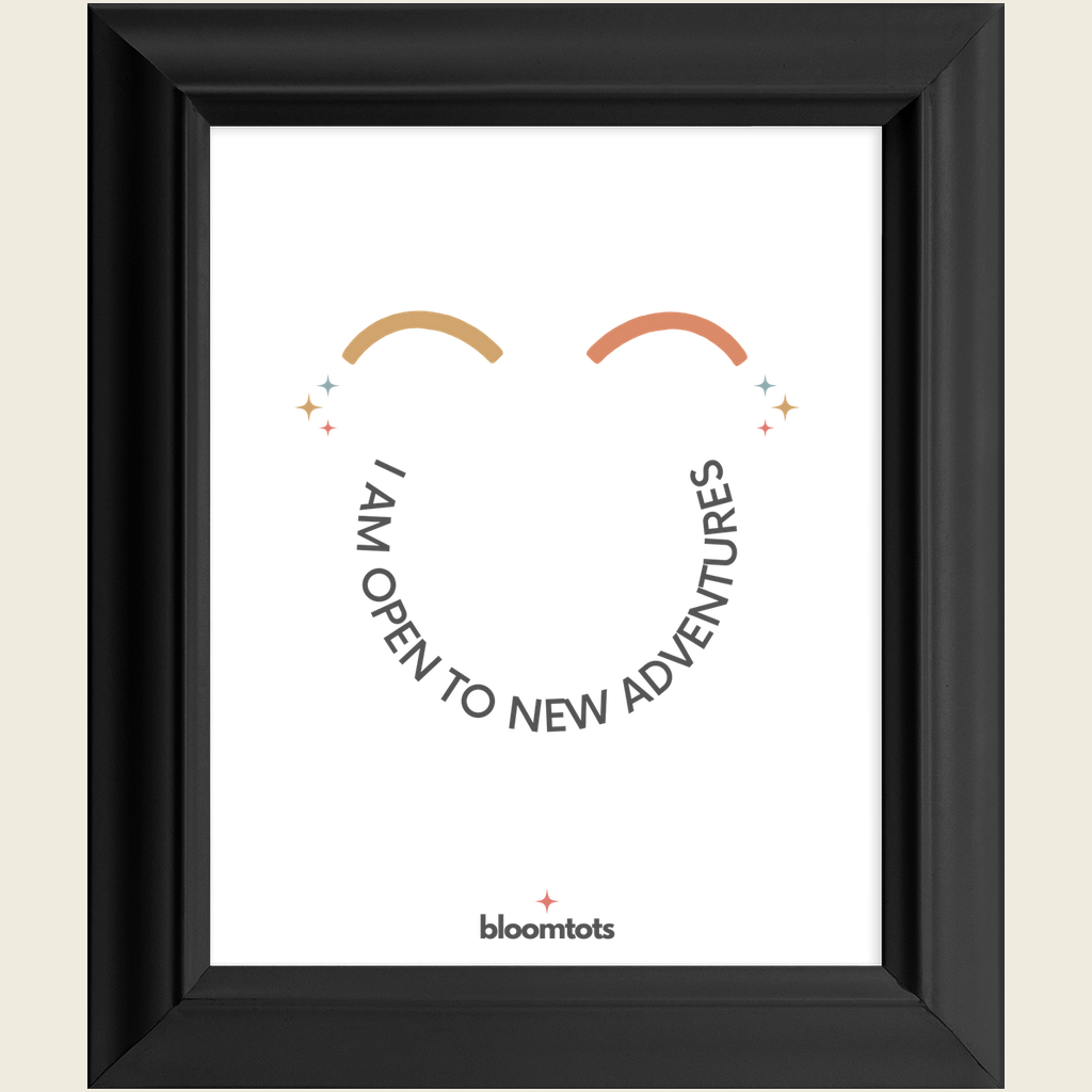 I Am Open To New Adventures - Kids Framed Art