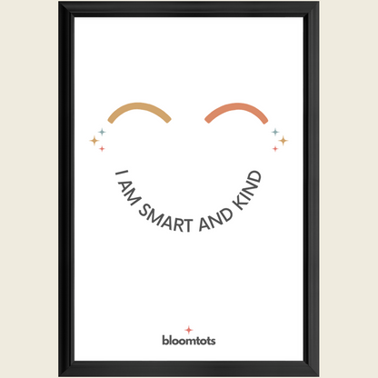 I Am Smart And Kind - Kids Framed Art