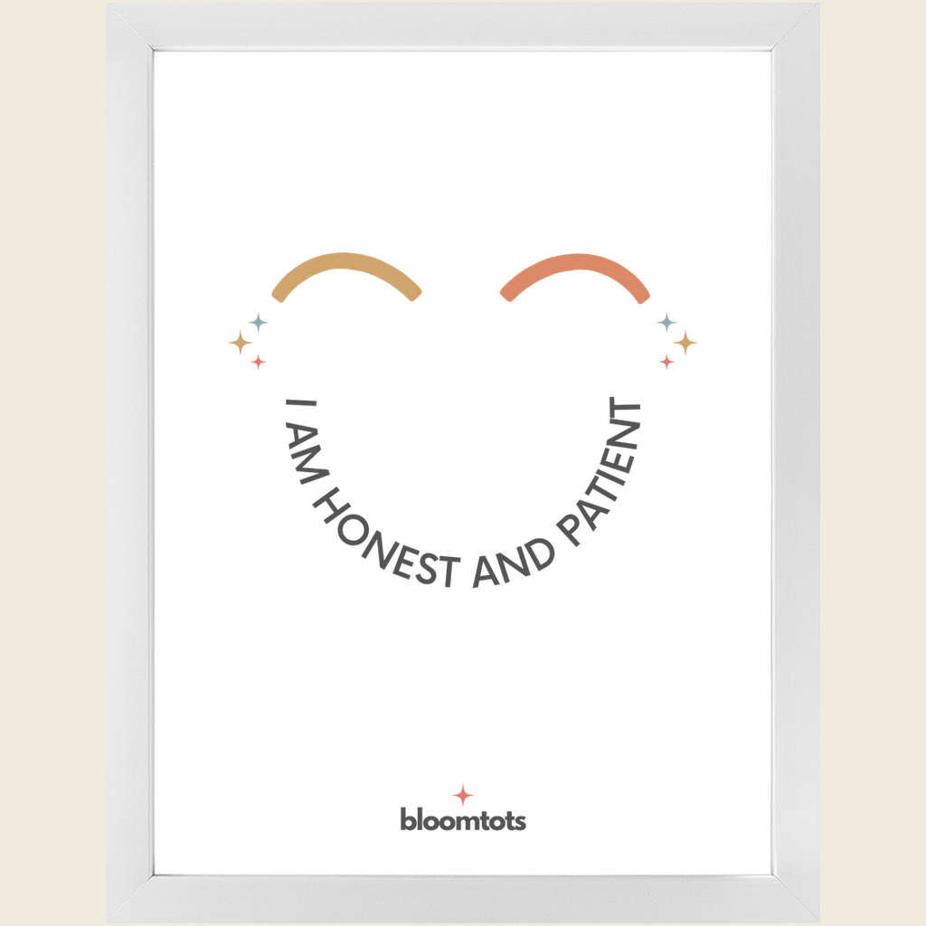 I Am Honest And Patient - Kids Framed Art