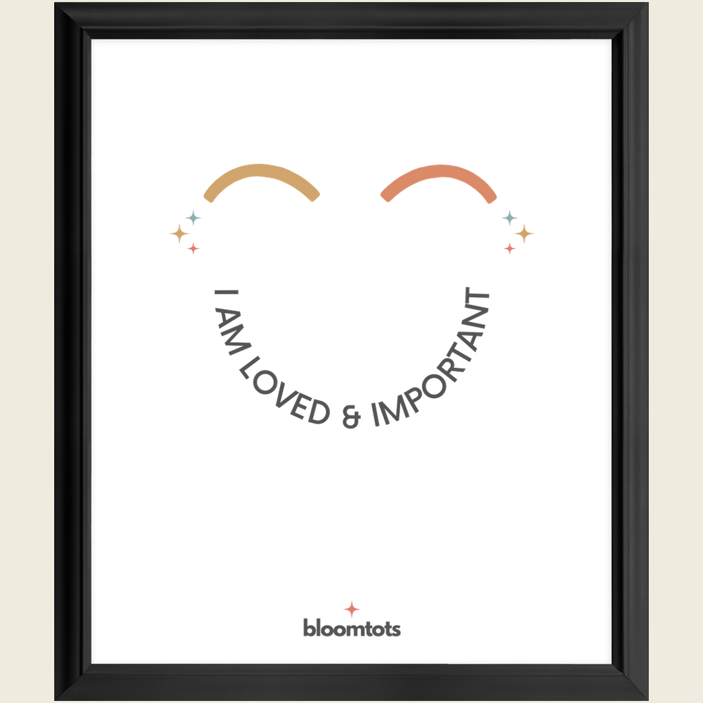 I Am Loved & Important - Kids Framed Art