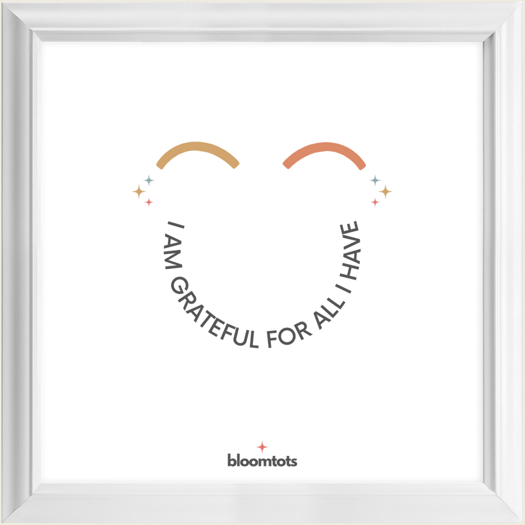 I Am Grateful For All I Have - Kids Framed Art