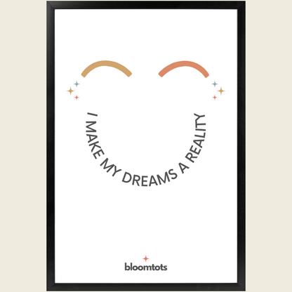 I Make My Dreams A Reality - Kids Framed Art