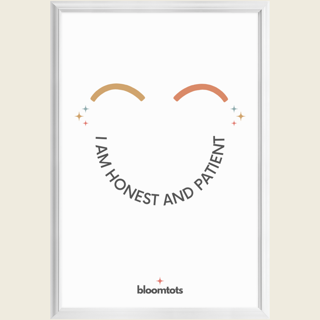 I Am Honest And Patient - Kids Framed Art