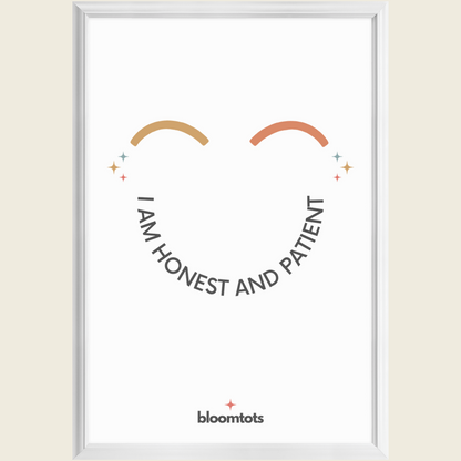 I Am Honest And Patient - Kids Framed Art