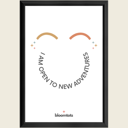 I Am Open To New Adventures - Kids Framed Art