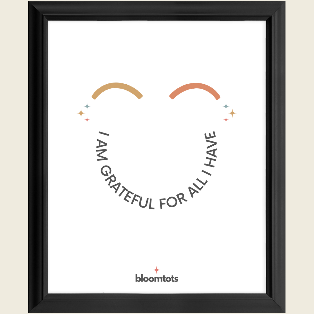 I Am Grateful For All I Have - Kids Framed Art