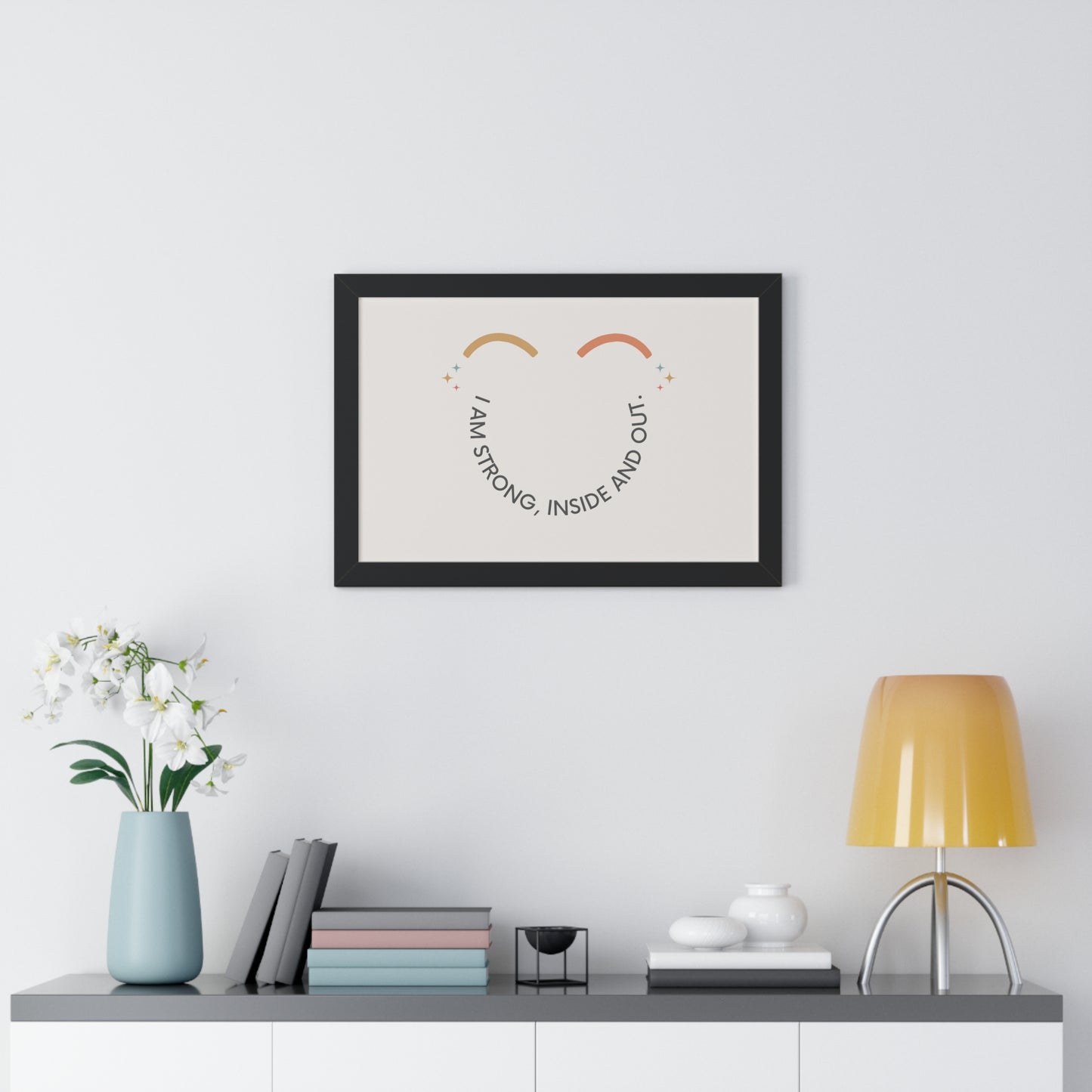 I Am Strong Inside And Out - Kids Framed Art